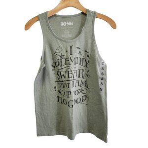 Harry Potter Top Solemnly Swear Juniors Sz S Sleeveless Tank Top T-Shirt NEW NWT